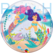 22 inch-es Happy Birthday Mermaid Bubbles Lufi