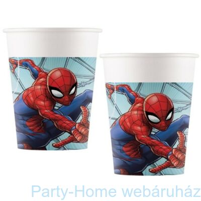 Ultimate Spiderman - Pókember Parti Pohár - 200 ml, 8 db-os