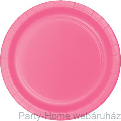 Tányér 23 cm candy pink 8db