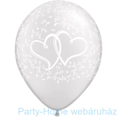  11 inch-es Entwined Hearts Pearl White Lufi