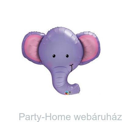 Elefánt Fej Ellie the Elephant Fólia Lufi
