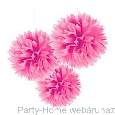 Pink Bolyhos Függő Dekoráció