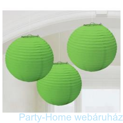 Zöld Színű Parti Gömb Lampion