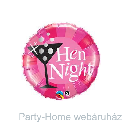 Hen Night! Rózsaszín Fólia Lufi Lánybúcsúra