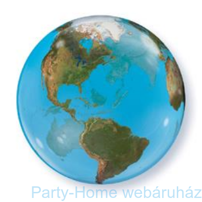 Földgömb Mintás Planet Earth Bubble Lufi