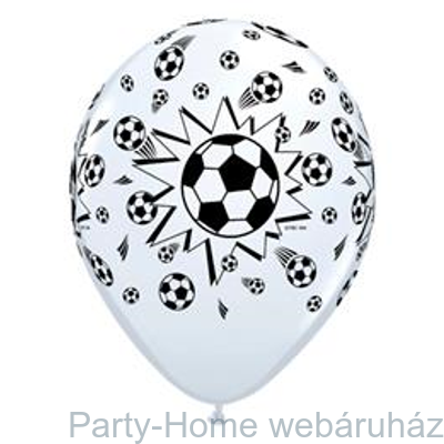 Soccer Balls White Focilabdás Lufi