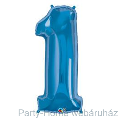 Number 1 Sapphire Blue Zafírkék Számos Fólia Lufi