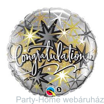 Gratulálunk Congratulations Elegant Fólia Lufi