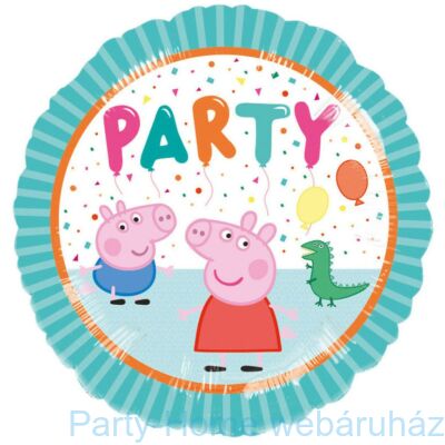 17 inch-es Peppa Pig Party - Peppa Malac Fólia Lufi