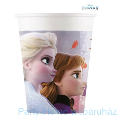 Frozen 2 - Jégvarázs 2 Papír Parti Pohár - 8 db-os, 200 ml