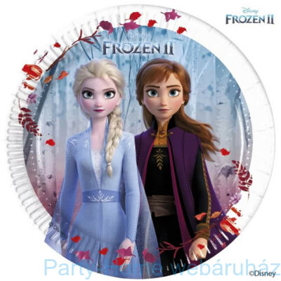 Frozen 2 - Jégvarázs 2 Papír Parti Tányér - 20 cm, 8 db-os