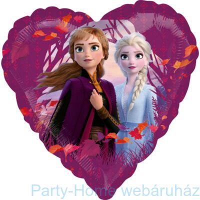 18 inch-es Frozen 2 Heart - Jégvarázs 2 Szív Fólia Léggömb