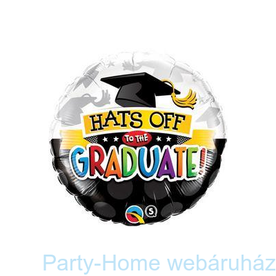Hats Off To The Graduate! Ballagási Fólia Lufi