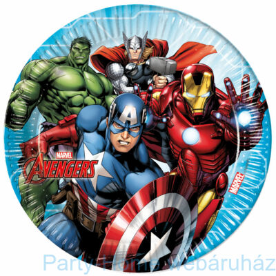 Bosszúállók - Marvel Avengers Party Tányér - 23 cm, 8 db-os