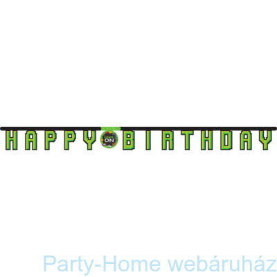 Gaming Party - Minecraft Parti Happy Birthday Girland - 2,1 m