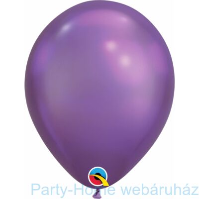11 inch-es Chrome Purple - Lila Kerek Lufi 1 db