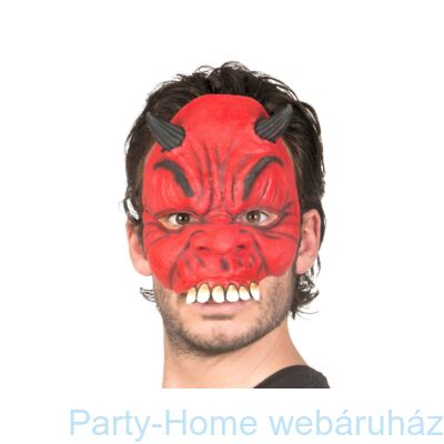 Piros Ördög Latex Maszk Halloween-ra