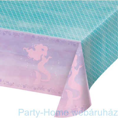 Mermaid Shine Party - Sellő Parti Asztalterítő 137 x 259 cm