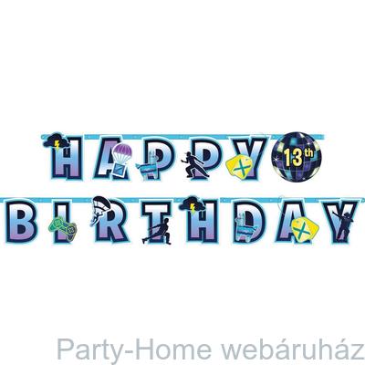 Battle Royal Party Óriás Happy Birthday Banner 3,2 m.