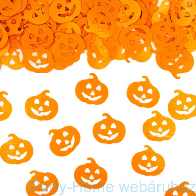 Narancssárga Tökök Konfetti Halloweenre - 15 gramm