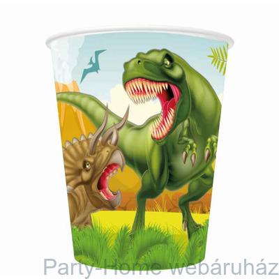 Dinoszaurusz parti pohár 256 ml 8db